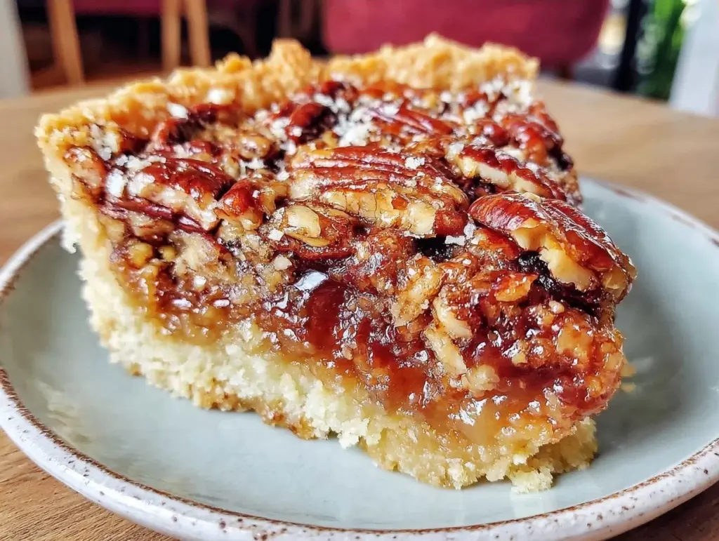 fall brown sugar bourbon pecan pie bars - featured image