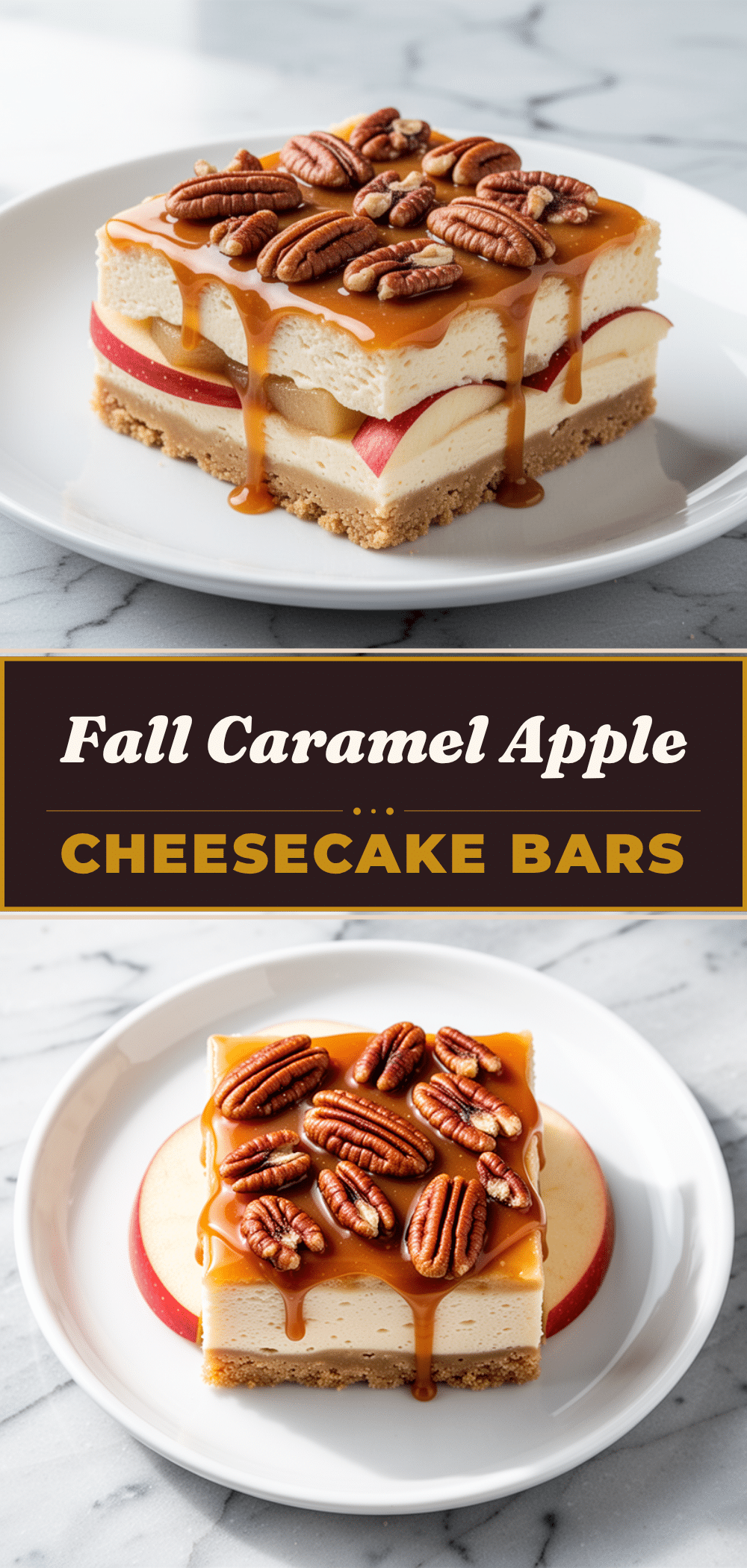 Fall Caramel Apple Cheesecake Bars with Pecan Streusel 5 fall caramel apple cheesecake bars recipe