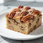 fall keto cinnamon pecan coffee cake - featured image
