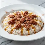 fall maple brown sugar rice pudding - featured image