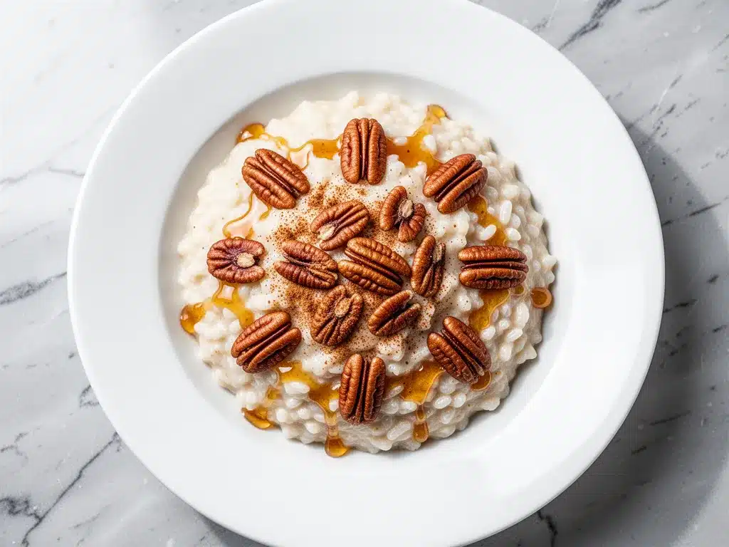 Fall Maple Brown Sugar Rice Pudding with Toasted Pecans 4 fall maple brown sugar rice pudding preparation steps