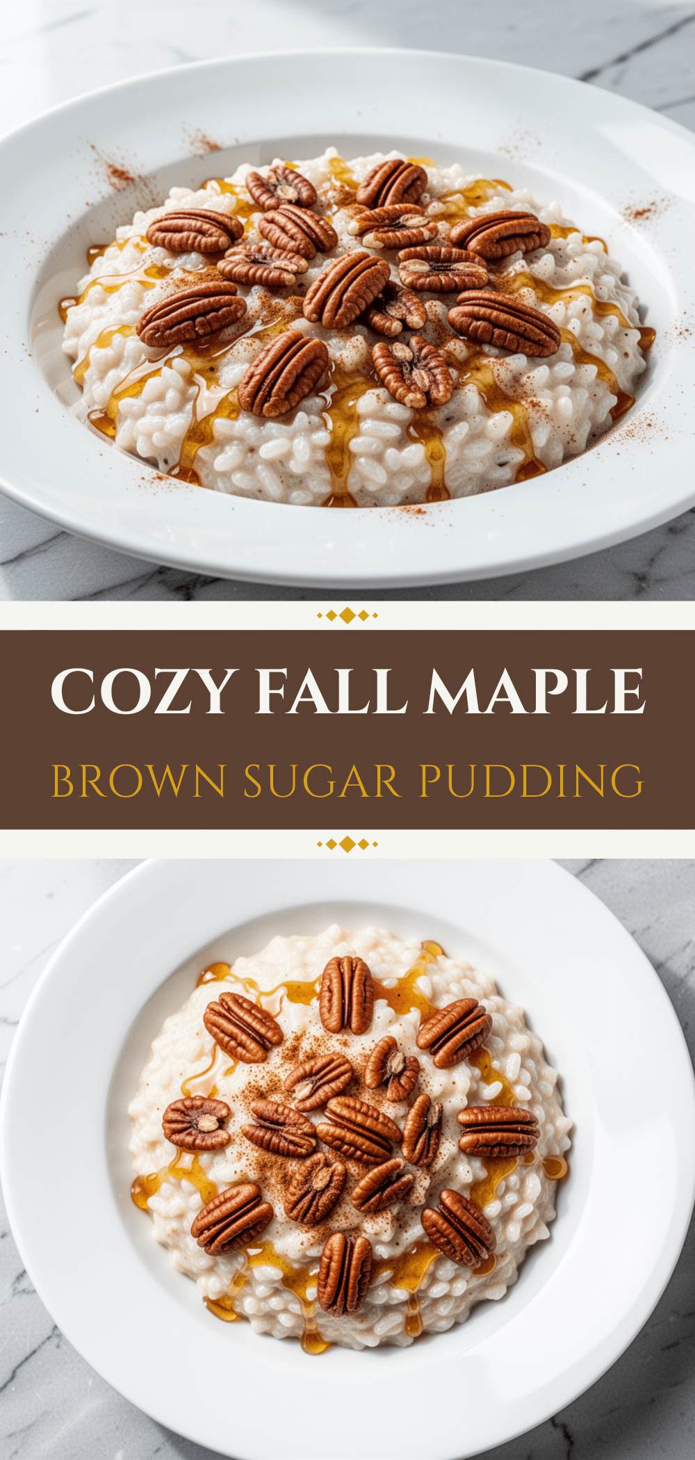 Fall Maple Brown Sugar Rice Pudding with Toasted Pecans 5 fall maple brown sugar rice pudding recipe