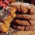 fall molasses ginger cookies - featured image