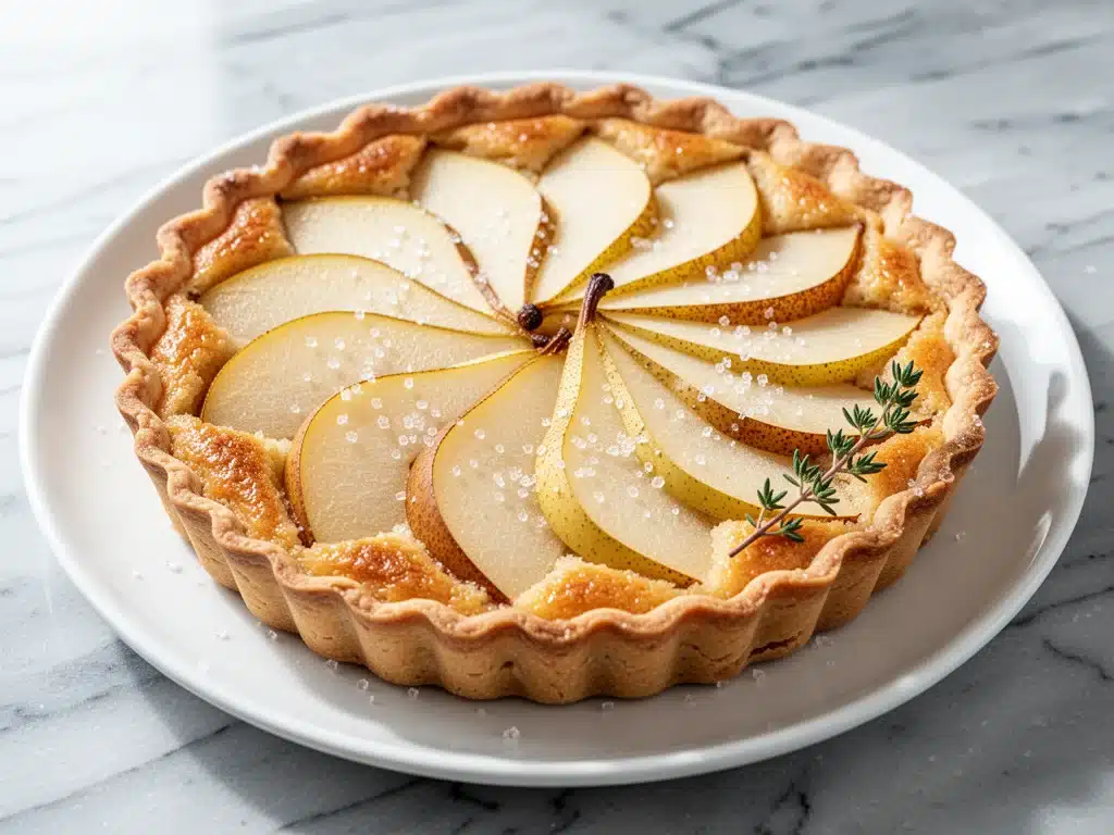 Fall Pear and Almond Frangipane Tart - featured image