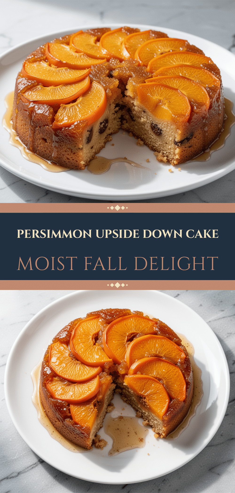 Fall Spiced Persimmon Upside Down Cake: Easy Brown Butter Recipe 5 Fall Spiced Persimmon Upside Down Cake recipe