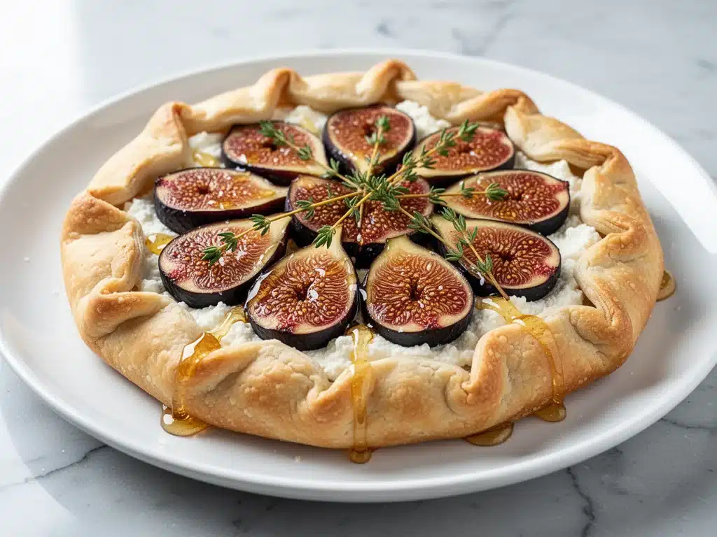 fig and honey ricotta galette - featured image