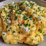 fluffy cottage cheese scrambled eggs - featured image
