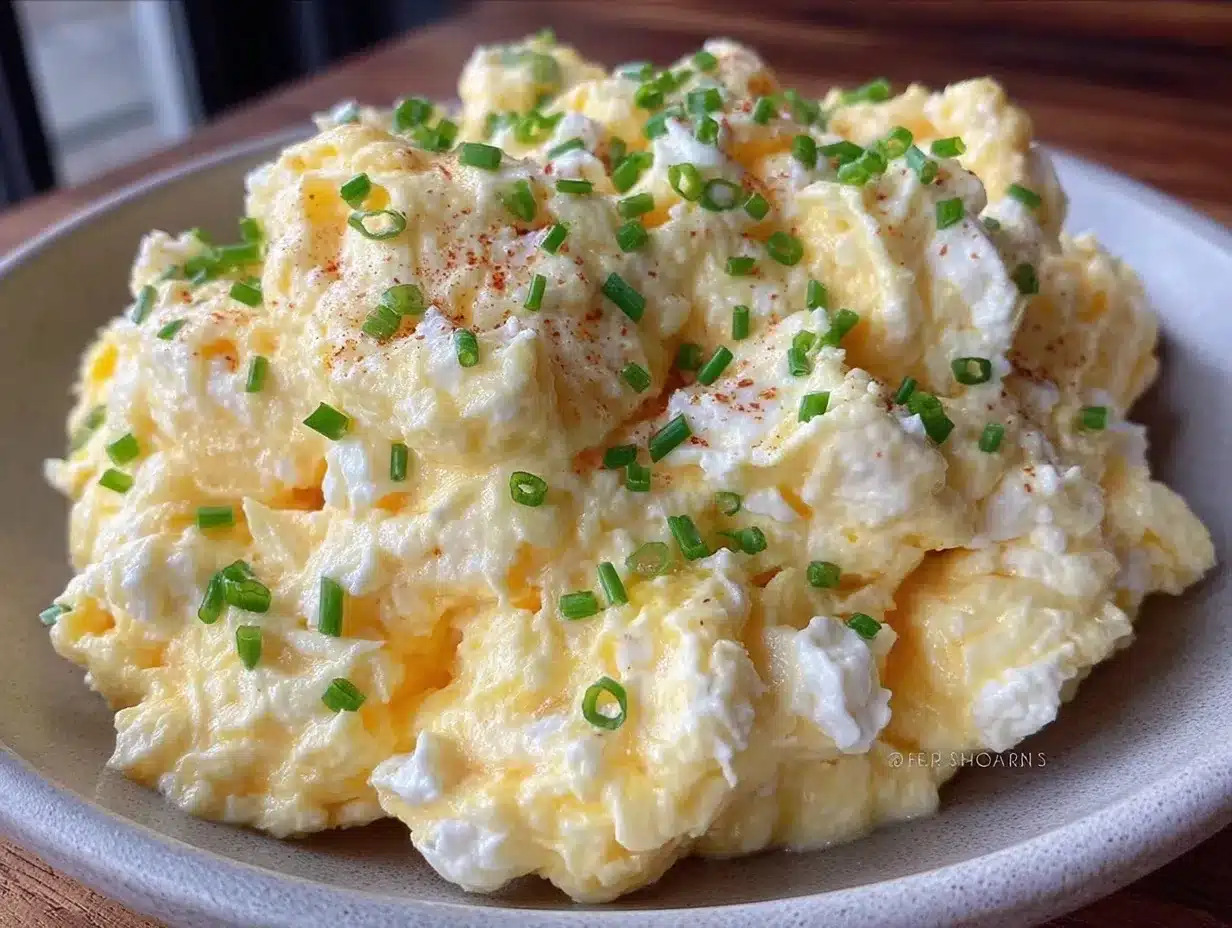 Fluffy Cottage Cheese Scrambled Eggs: Gentle Self-Care Dinner 4 fluffy cottage cheese scrambled eggs preparation steps