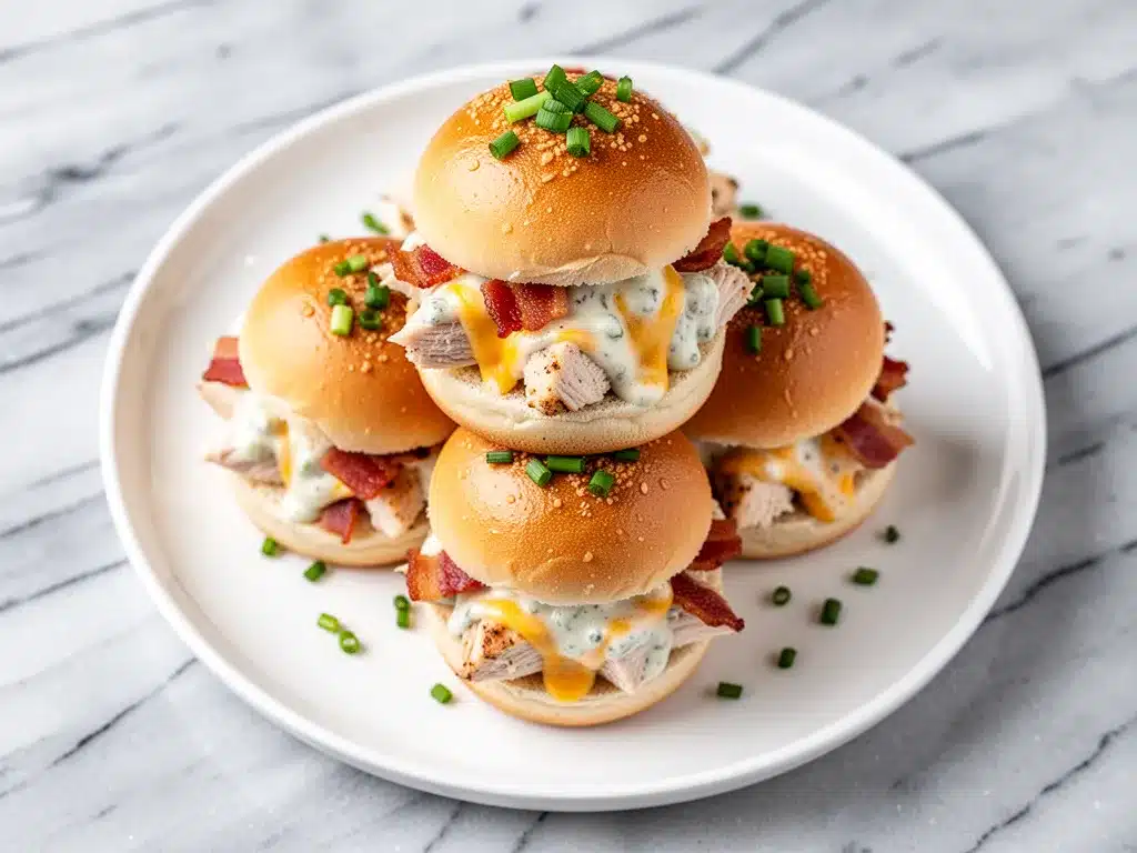 Football Season Slow Cooker Cheesy Bacon Ranch Chicken Sliders 4 Football Season Slow Cooker Cheesy Bacon Ranch Chicken Sliders preparation steps