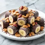 frozen chocolate banana bites - featured image