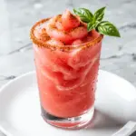 frozen watermelon basil margarita - featured image