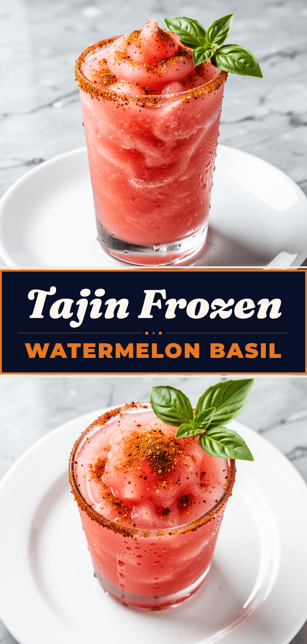Frozen Watermelon Basil Margarita with Tajin Rim: Easy Summer Recipe 5 frozen watermelon basil margarita recipe