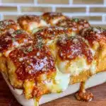 game day pull apart pizza sliders - featured image