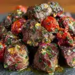 garlic butter steak bites - featured image