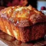 gluten-free apple cider doughnut loaf cake - featured image