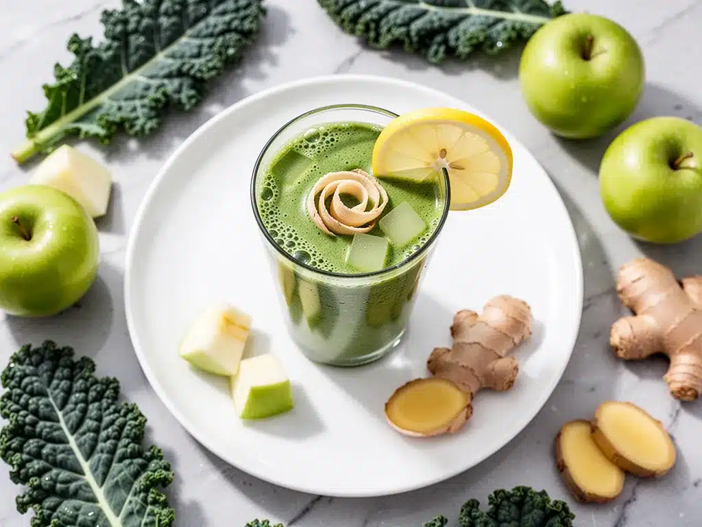 Green Kale Apple Ginger Smoothie: 3-Ingredient Healthy Drink 4 green kale apple ginger smoothie preparation steps