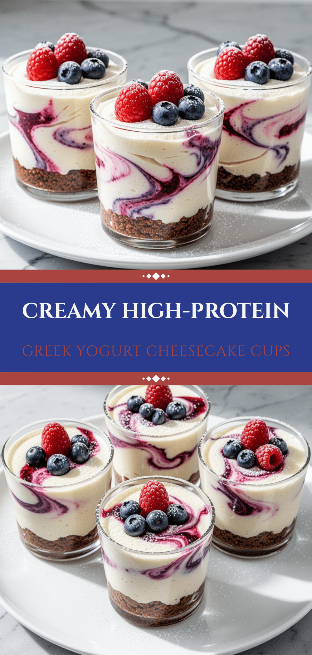 High-Protein Greek Yogurt Cheesecake Cups: 5-Min Easy Snack 5 High-Protein Greek Yogurt Cheesecake Cups recipe