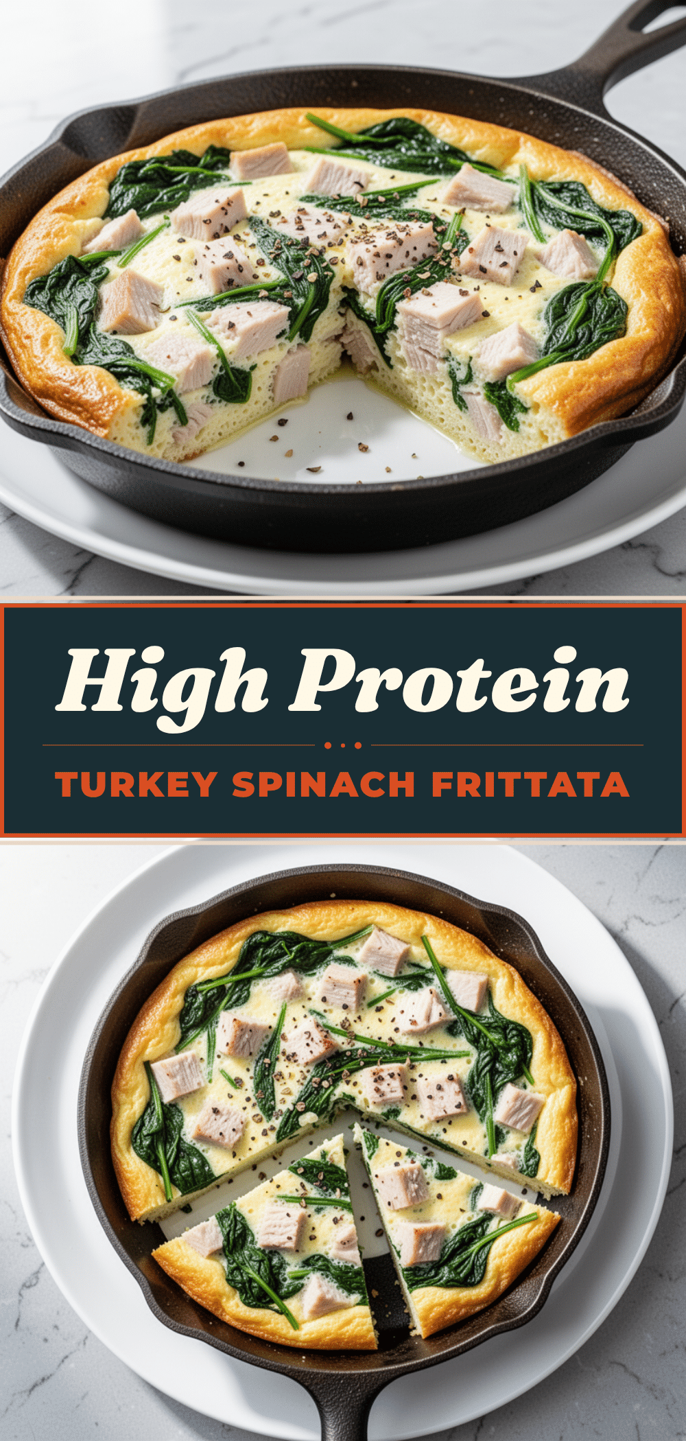 High-Protein Turkey and Spinach Egg White Frittata: 10-Min Healthy Dinner 5 High-Protein Turkey and Spinach Egg White Frittata recipe