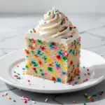 homemade funfetti birthday cake - featured image