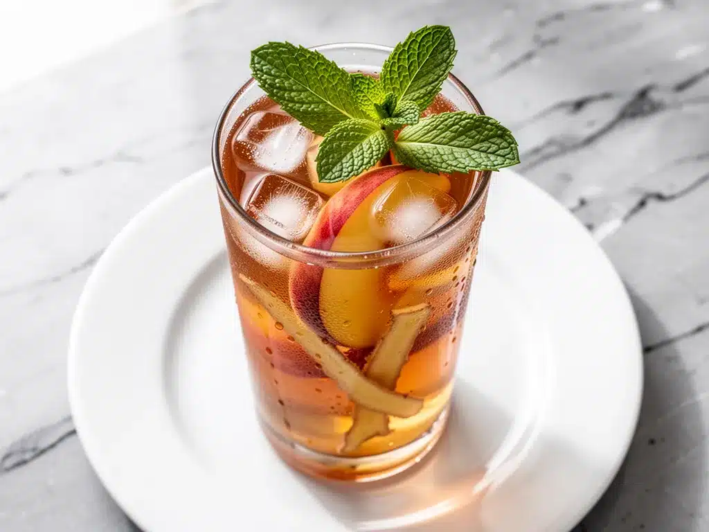 Homemade Ginger Peach Iced Tea: Best 5-Ingredient Summer Recipe 4 Homemade Ginger Peach Iced Tea preparation steps
