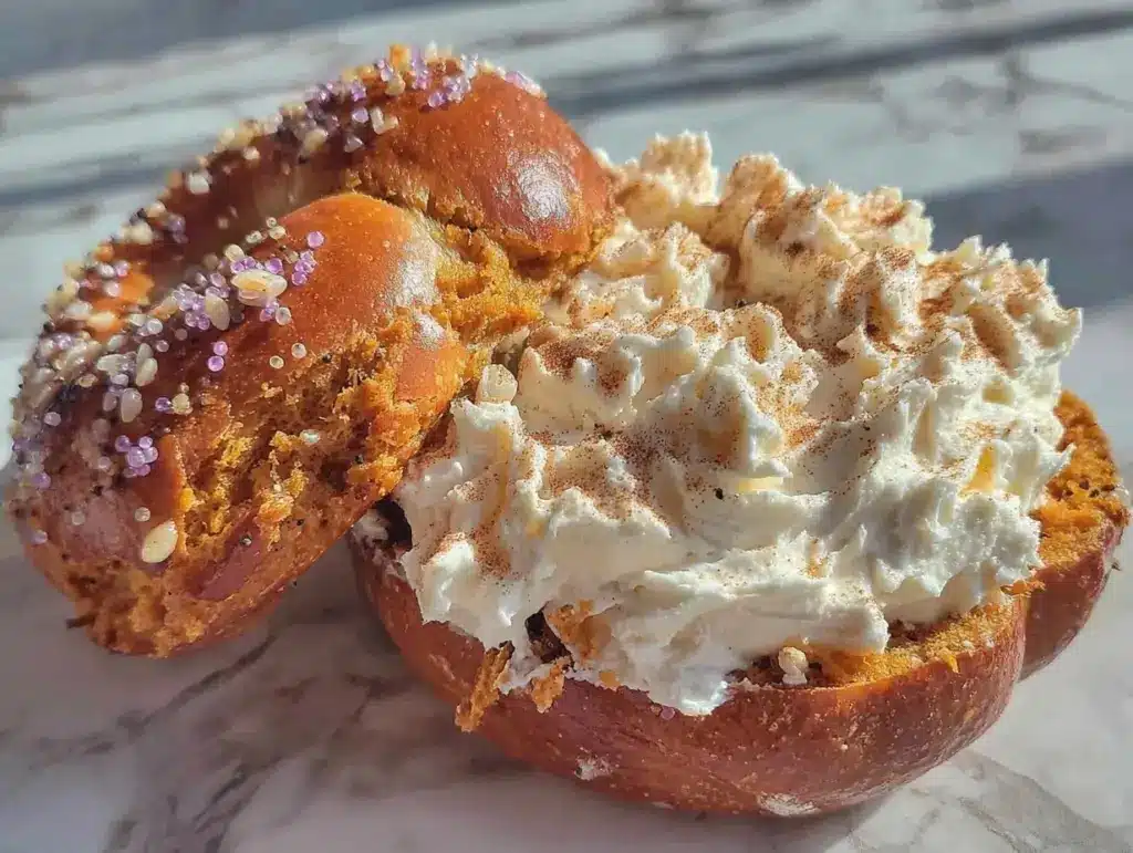 homemade pumpkin bagels - featured image