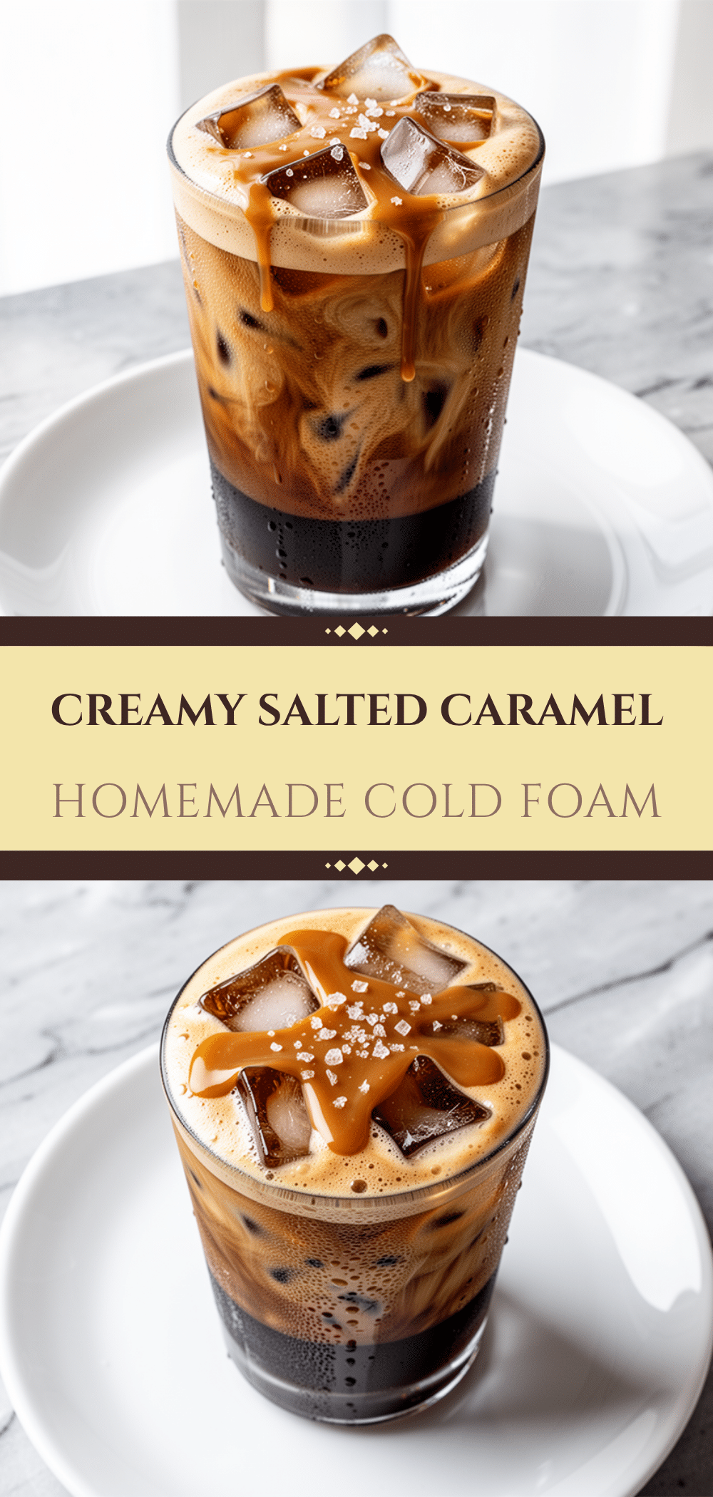 Homemade Salted Caramel Cold Foam: Best Iced Coffee Topping 5 homemade salted caramel cold foam recipe