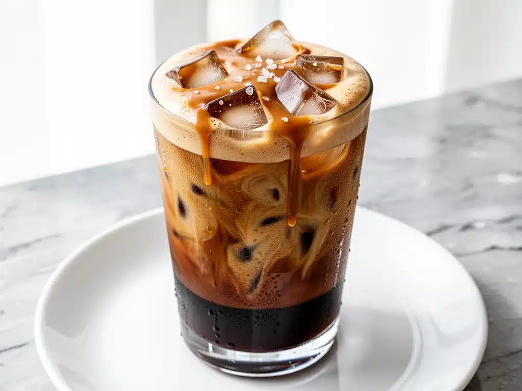 homemade salted caramel cold foam - featured image