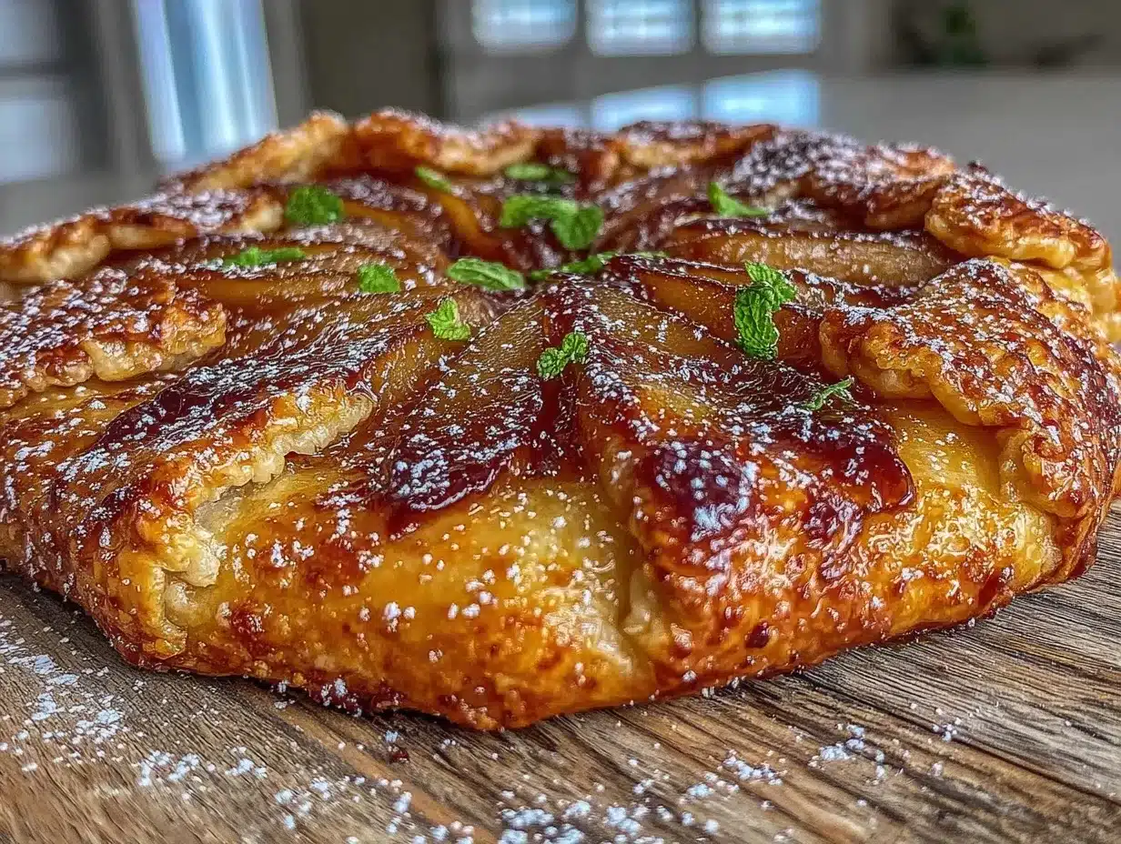 Honey Poached Pear Galette: 10 Easy Elegant Dinner Party Desserts 4 honey poached pear galette preparation steps