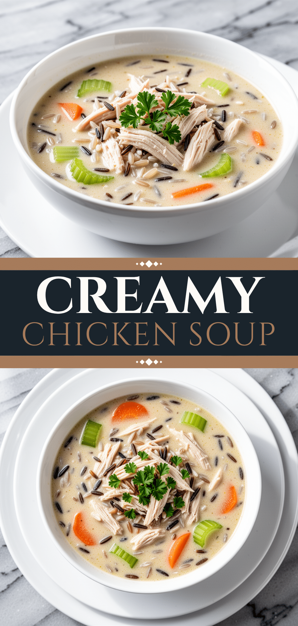Instant Pot Creamy Chicken and Wild Rice Soup 5 Instant Pot creamy chicken and wild rice soup recipe