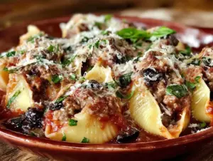 italian sausage stuffed shells - featured image