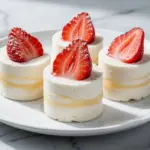 Low-Calorie Frozen Yogurt Strawberry Cheesecake Bites - featured image