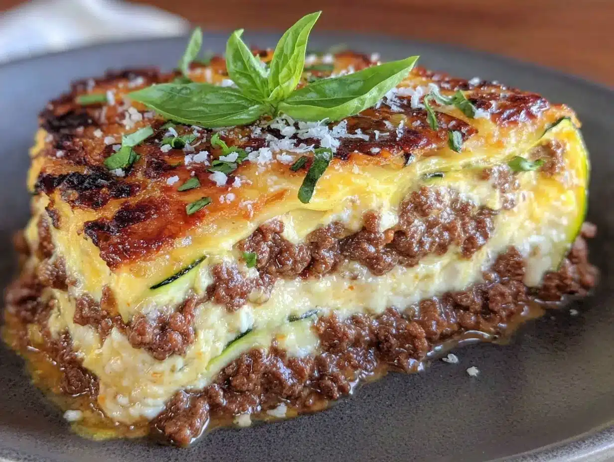 Low-Carb Zucchini Lasagna: Impressive Dinner Party Idea 4 low-carb zucchini lasagna preparation steps