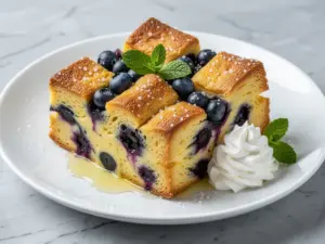 make-ahead blueberry French toast casserole - featured image