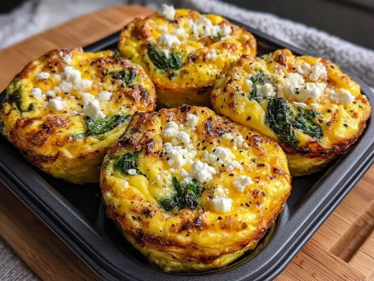 Make-Ahead Sheet Pan Egg Bites with Spinach and Feta: Grandma’s Way 4 Make-Ahead Sheet Pan Egg Bites preparation steps