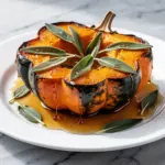 maple glazed acorn squash - featured image