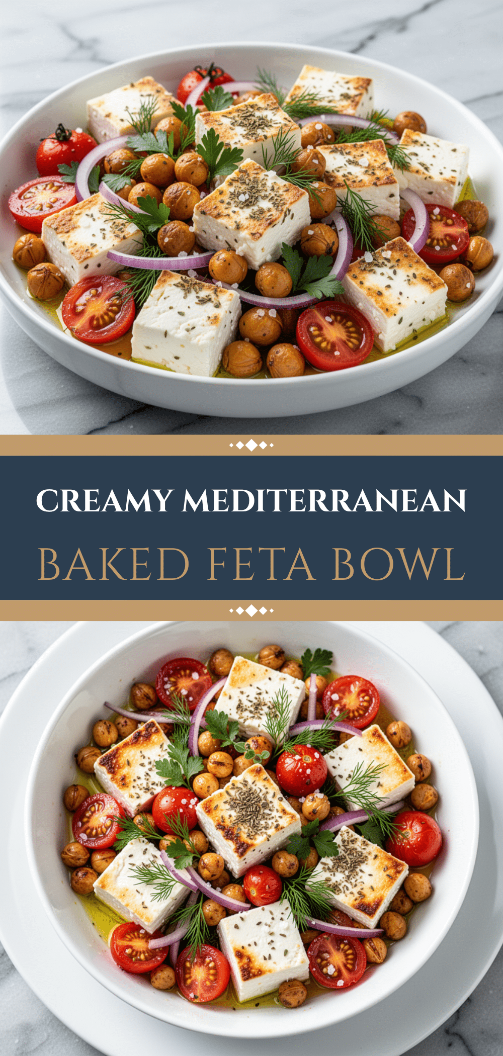 Mediterranean Baked Feta Chickpea Salad Bowl for Easy Weeknight Dinners 5 Mediterranean baked feta chickpea salad bowl recipe