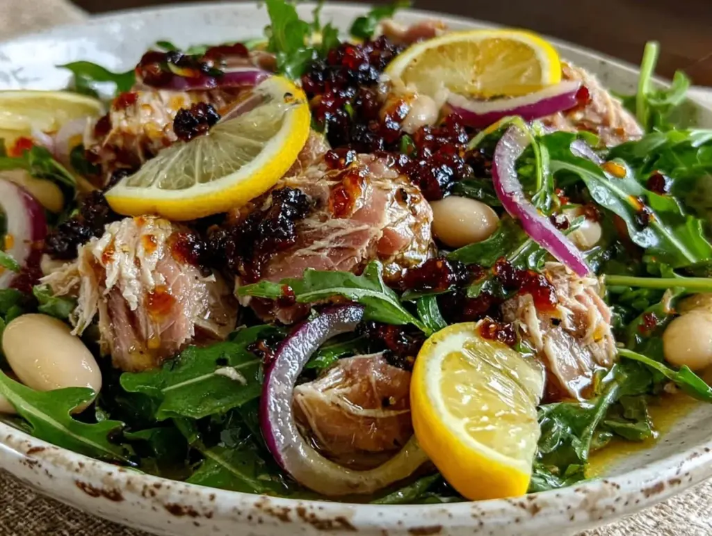 Mediterranean Tuna and White Bean Salad for One - featured image
