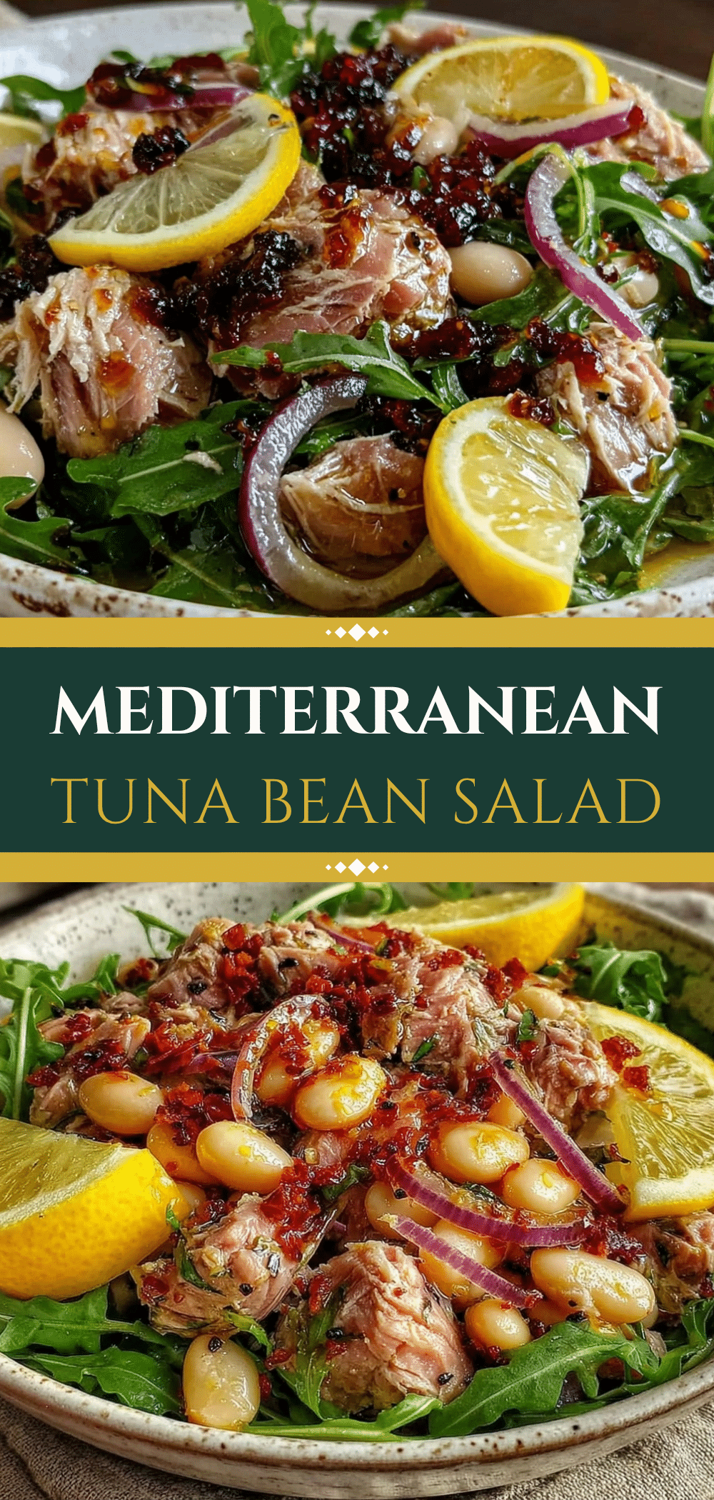 Mediterranean Tuna and White Bean Salad for One: No Leftovers 5 Mediterranean Tuna and White Bean Salad for One recipe