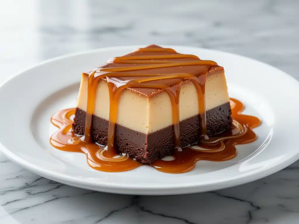 Mexican Chocolate Flan Cake with Cajeta - featured image
