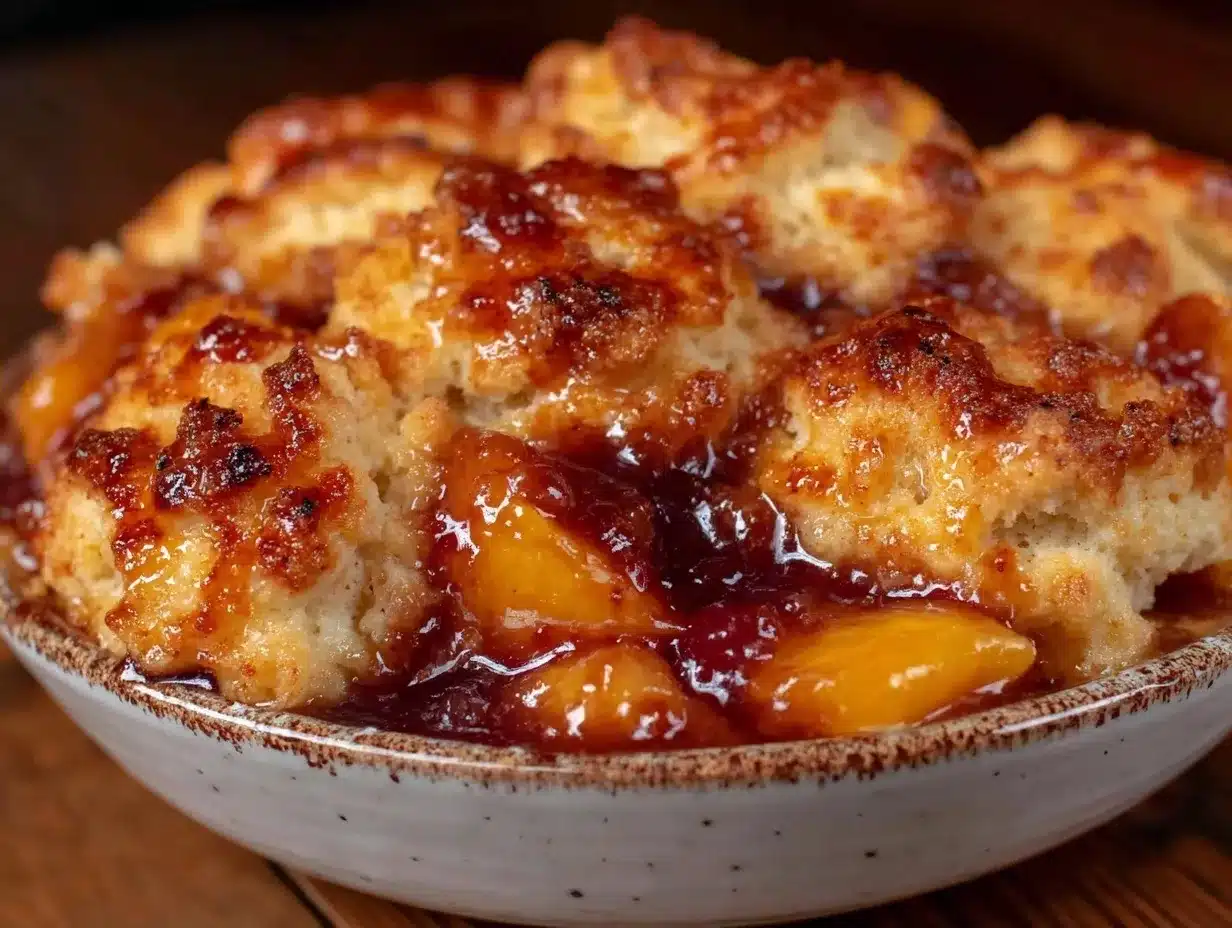 Old Fashioned Peach Cobbler: Easy Kids Activity 4 old fashioned peach cobbler preparation steps
