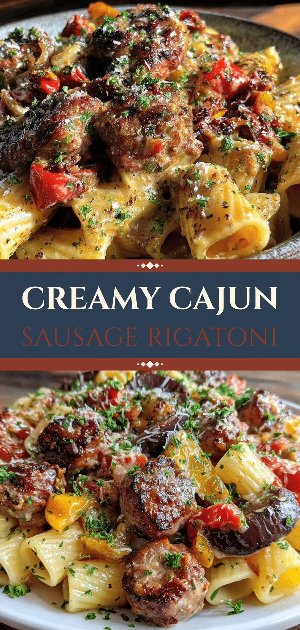 One-Pot Creamy Cajun Sausage Rigatoni: Cheap Single Serving 5 One-Pot Creamy Cajun Sausage Rigatoni recipe