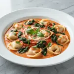 one-pot creamy tomato basil tortellini - featured image