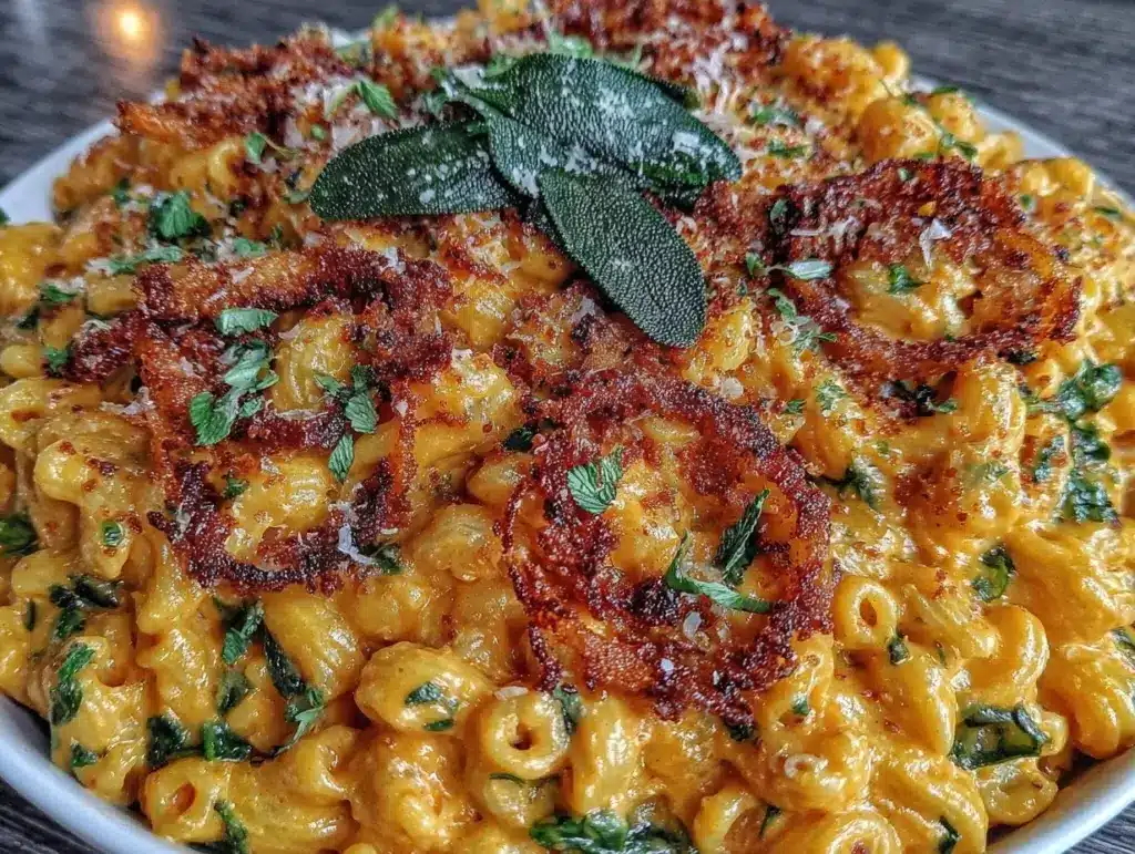 pumpkin alfredo pasta - featured image