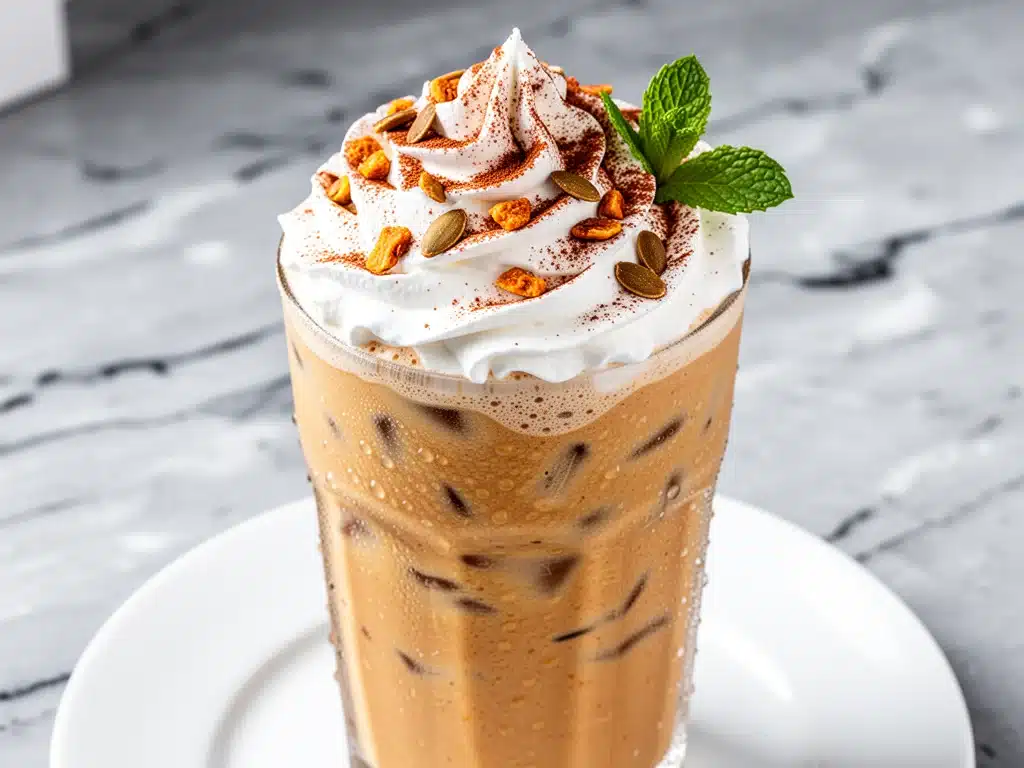 pumpkin spice chai frappe - featured image