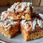 pumpkin spice rice krispie treats - featured image