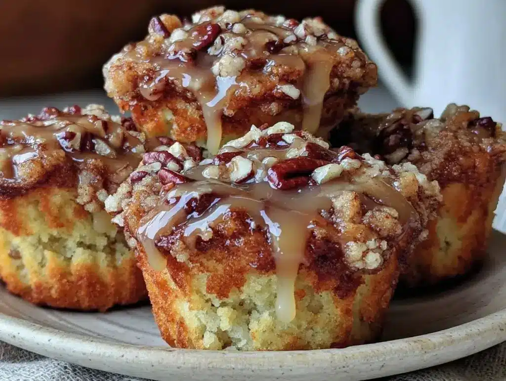 pumpkin streusel coffee cake muffins - featured image