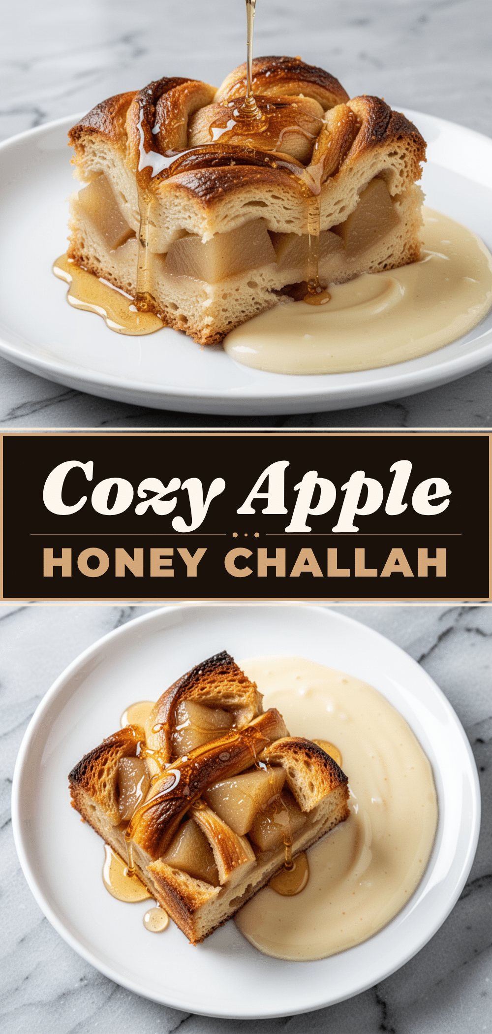 Rosh Hashanah Apple Honey Challah Bread Pudding: 5 Easy Holiday Dessert Ideas 5 Rosh Hashanah Apple Honey Challah Bread Pudding recipe