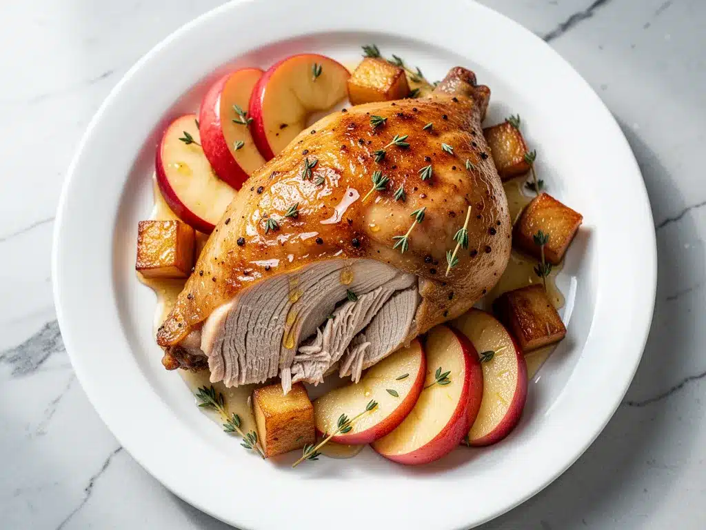 Rosh Hashanah Honey Roasted Chicken with Apples 4 Rosh Hashanah Honey Roasted Chicken with Apples preparation steps