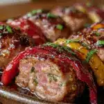 sheet pan sausage and peppers - featured image