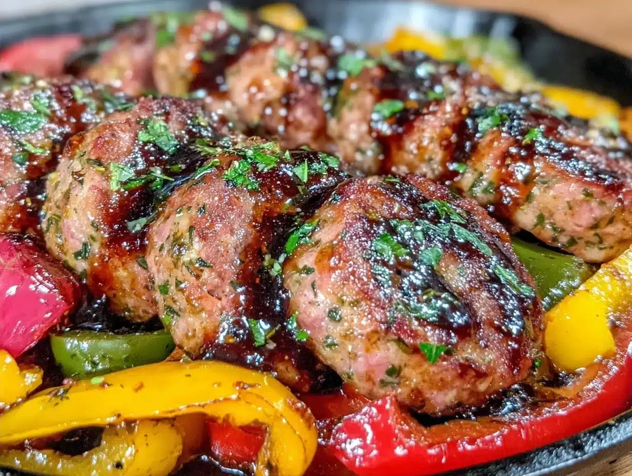 Sheet Pan Sausage and Peppers: Easy Healthy One Pan Meal 4 sheet pan sausage and peppers preparation steps